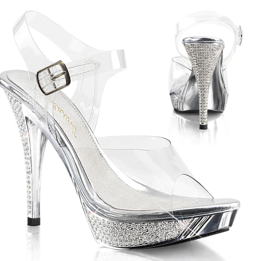 Clear heels